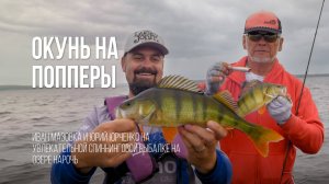 Горбачи атакуют: зрелищная рыбалка на попперы на озере Нарочь