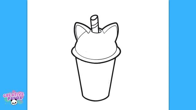 How to Draw Cat Boba | Learn Creative Drawing Skills | Creative Panda смотреть онлайн