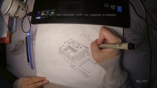 Does Villa Savoye is just a White Box? l Sketch + Vlog + Relax l 02/07 l Chapter 0001 смотреть онлайн