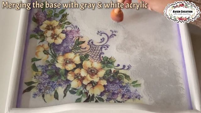 Home Decor Ideas With Wooden Tray|Diy Home Decor Tray|How To Decorate Wooden Tray|Decoupage Tray