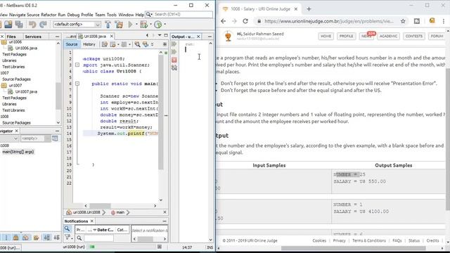 #Java #URI #1008# Salary Uri 1008 Solved Easily by Java?? смотреть онлайн