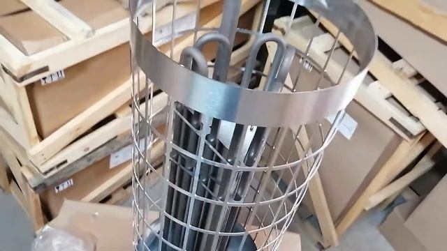 Электрокаменка экм 6 кВт КОМФОРТ LUX (ЛЮКС) , корпус нержавеющая сталь, аналог harvia , открытая смотреть онлайн