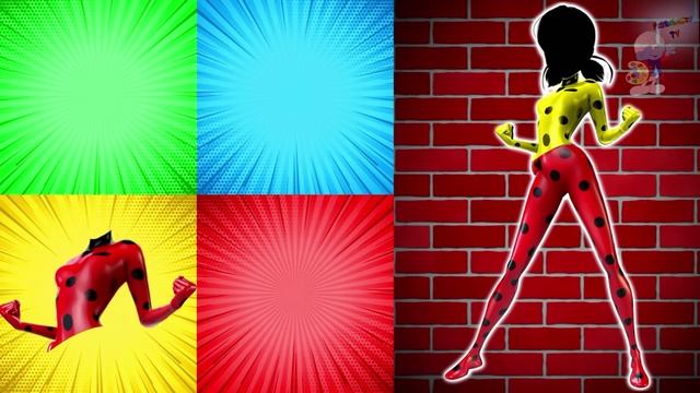 Чудесная Леди Баг неправильного цвета. Неправильные головы Disney Princess Божья коровка Веселая гол