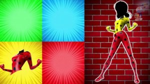 Чудесная Леди Баг неправильного цвета. Неправильные головы Disney Princess Божья коровка Веселая гол