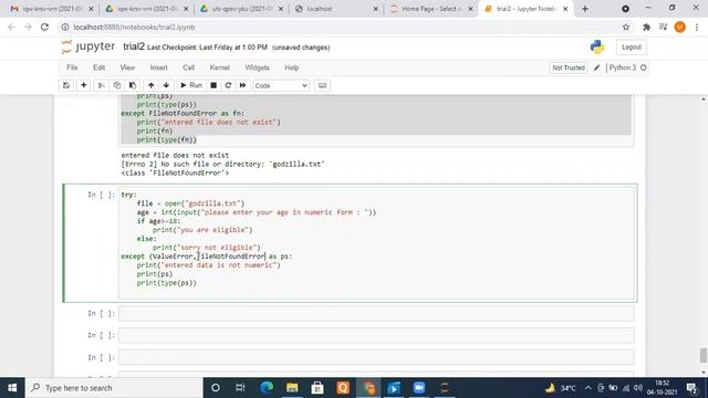 ML INTERNSHIP Day 14, EXCEPTION HANDLING #Machinelearning #ML #AIML смотреть онлайн