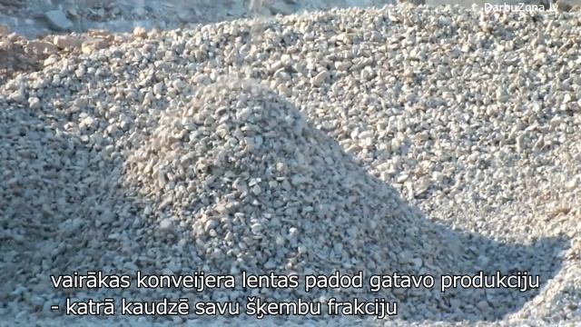 Kā Ražo Dolomīta šķembas? Как производится доломитовый щебень. Crushed Dolomite.
