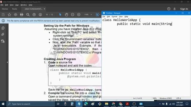 Java Programming - Creating Java Program in a Console or Command-line Environment смотреть онлайн