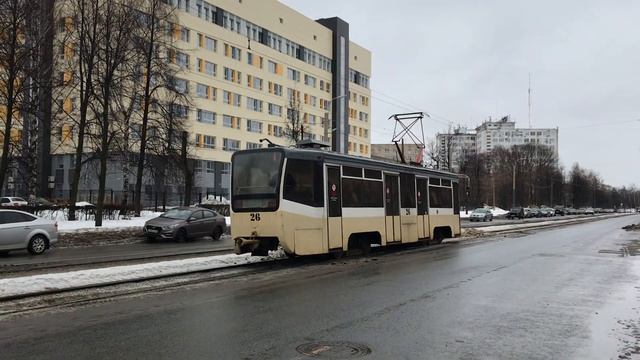 Трамваи на ул. Чкалова, г. Ярославль смотреть онлайн