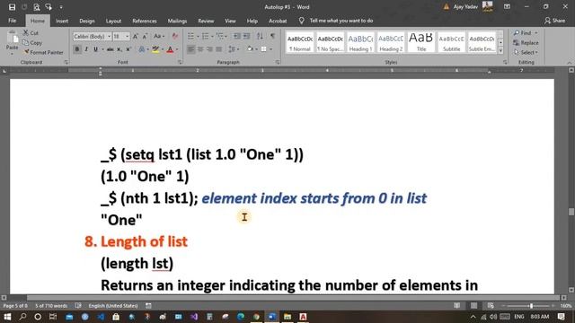 [Autolisp #3] List Manipulation | Handling and conversion between string and number смотреть онлайн