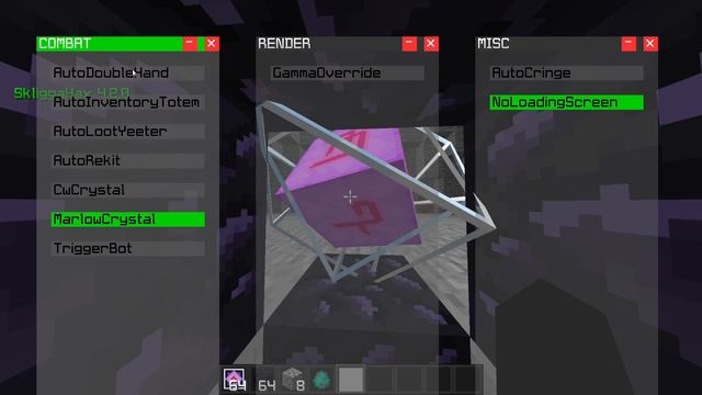 Skligga CPVP Client Minecraft 1.18.2 смотреть онлайн