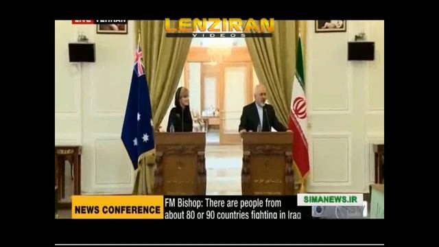 Javad Zarif talk bout Iraq & react to US in press conference with his Australian counterpart смотреть онлайн