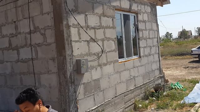 МПС Алматы. Дом 10Х12 метров из красного кирпича. Фундамент и стены 9 августа 2015 г. смотреть онлайн