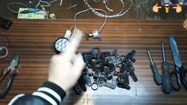 Самодельный, как сделать свет из моторчик для велосипеда. смотреть онлайн
