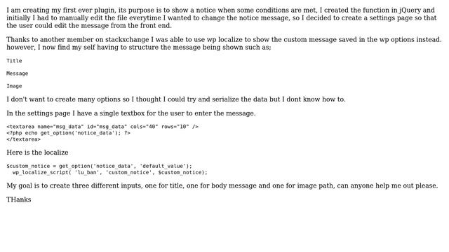 Wordpress: Serialize data for wp options смотреть онлайн
