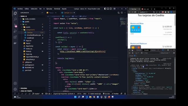 React.js consumir servicios API Rest, con constrol de errores y loader, por Ing Eduardo Lulichac смотреть онлайн