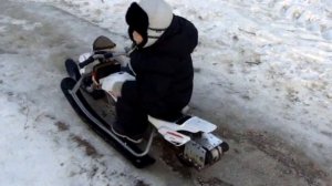 снегокат + шуруповерт