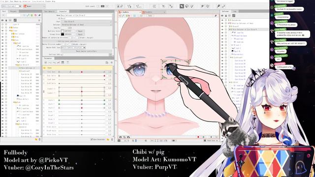 🔴Live2D Rigging | Co-Work with me and make a vtuber! 🎨 смотреть онлайн