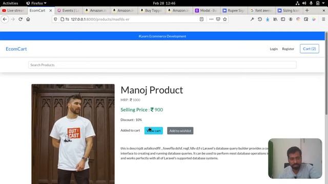 Day 13 : Shopping Cart - Learn Ecommerce website/app Development смотреть онлайн