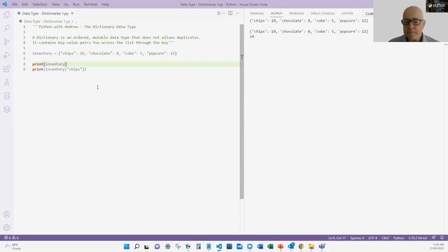 Python Data Types - Dictionary смотреть онлайн
