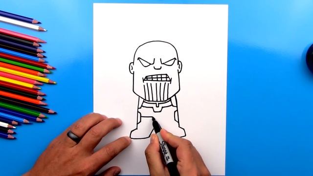 How To Draw Cartoon Thanos From Infinity War смотреть онлайн