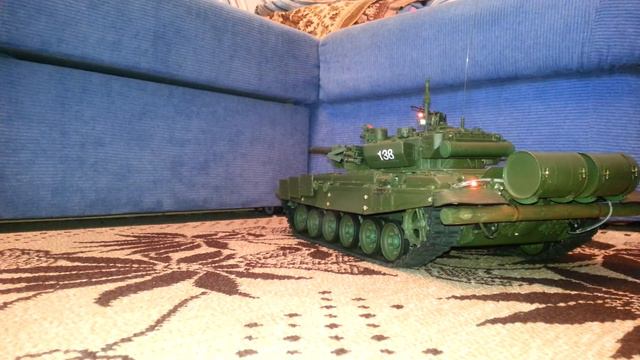Т-90, 1:16, RC - проверка работоспособности функционала от блока ELMOD смотреть онлайн