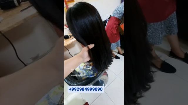 стрижка каскад на длинные волосы Запись по номеру +992984999090