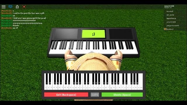 Playing Gravity Falls and Heathens on a Roblox piano! смотреть онлайн