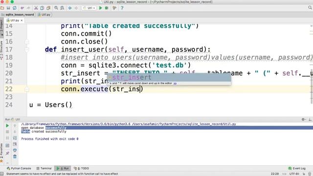 עבודה עם sqlite3 בפייתון смотреть онлайн