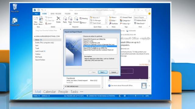 How to Import .pst File Data in Microsoft® Outlook 2013 смотреть онлайн