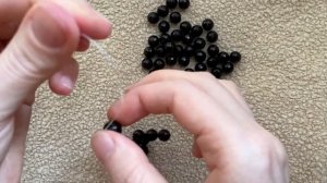 Схема плетения первого ряда и поворота сумки из бусин | МК