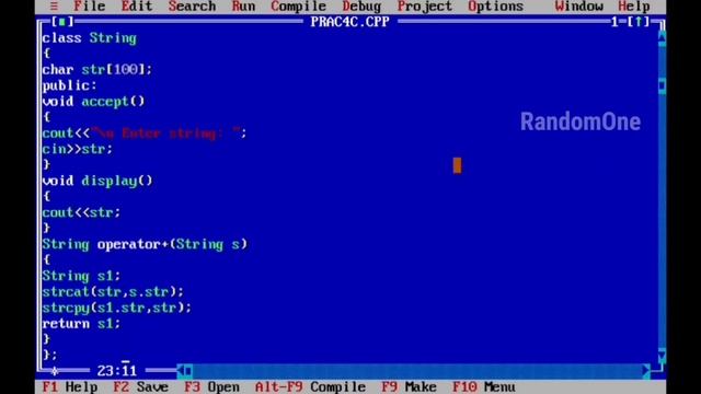 Overload the + for concatenating the two strings. For e.g “Py” + “thon” = Python. смотреть онлайн