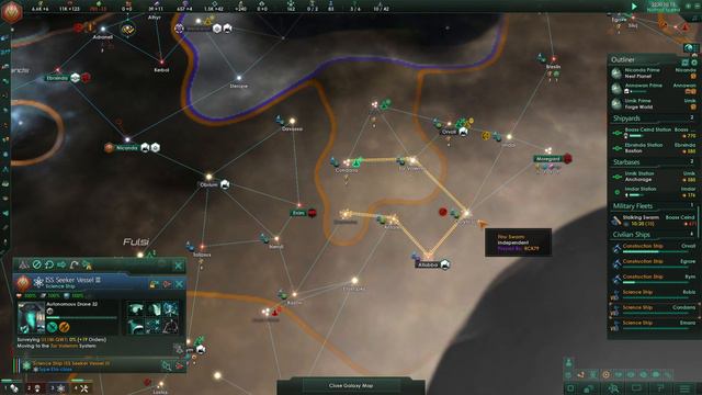Stellaris - Devouring swarm multiplayer Part 1 смотреть онлайн
