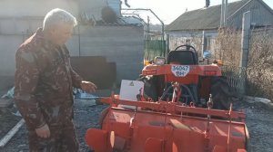 Фрезеровка, нарезка борозд под посадку картофеля самодельным окучником