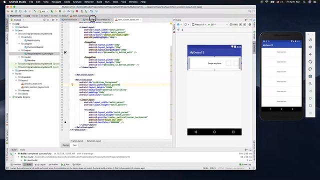15 - RecyclerView Foreground and Background Cell(Kotlin) смотреть онлайн
