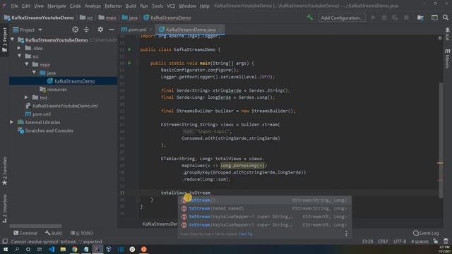 Create your first Kafka streams application | Kafka streams Tutorial смотреть онлайн