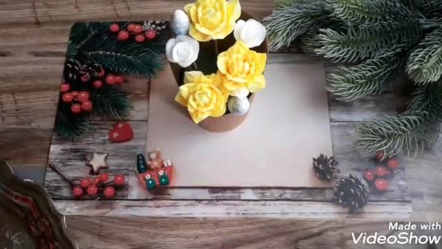 МК По Мыловарению!/НОВОГОДНИЙ БУКЕТ/Своими руками. смотреть онлайн