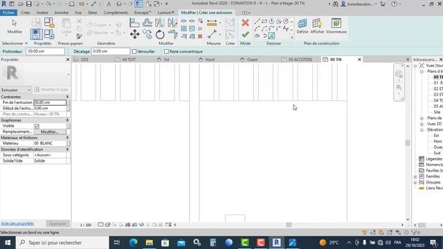 FORMATION R - R - L : PARTIE 04, (ETAGE) MODÉLISATION DES MURS, FENÊTRES ET BAIS VITRES смотреть онлайн