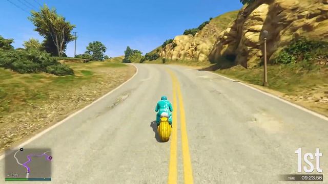 100000% POSSIBLE SPIKE CHALLENGE ON BIKE IN GTA 5 смотреть онлайн