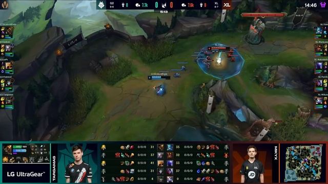 G2 vs. XL - Week 8 Day 1 | LEC Spring Season | G2 Esports vs. Excel (2022) смотреть онлайн