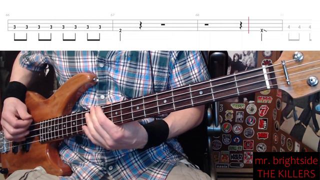 Mr. Brightside By The Killers - Bass Cover With Tabs Play-Along