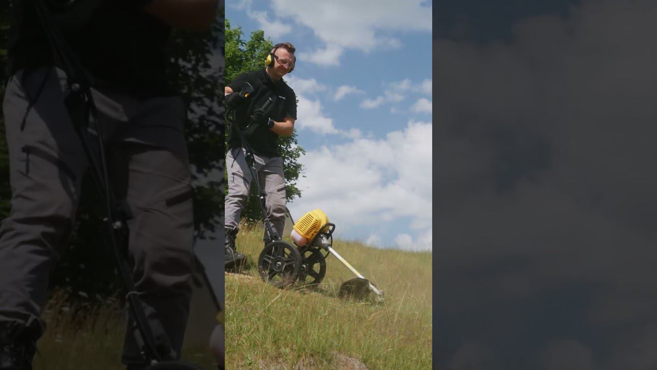 Мощный колесный триммер #huter для высокой травы #tools #diy # смотреть онлайн