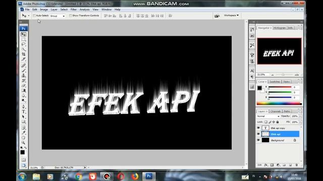 Cara membuat tulisan efek api di Photoshop cs 3 смотреть онлайн