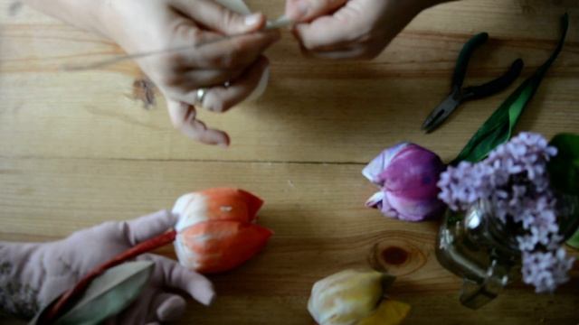 Рисувани лалета от плат. смотреть онлайн