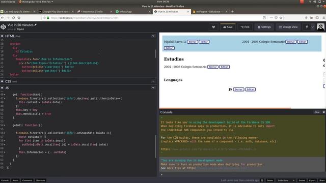 Firebase in Vue Part 2 смотреть онлайн