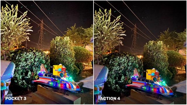 DJI OSMO Pocket 3 VS DJI Action 4 | Night Mode Camera Test смотреть онлайн