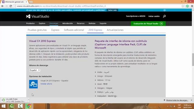Curso C# - Descargar Visual C# 2010 Express смотреть онлайн