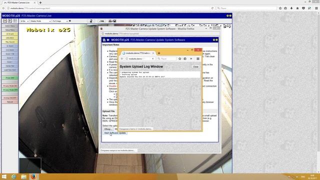 Обновление прошивки камеры Mobotix смотреть онлайн