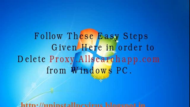 Uninstall Proxy.Allsearchapp.com смотреть онлайн
