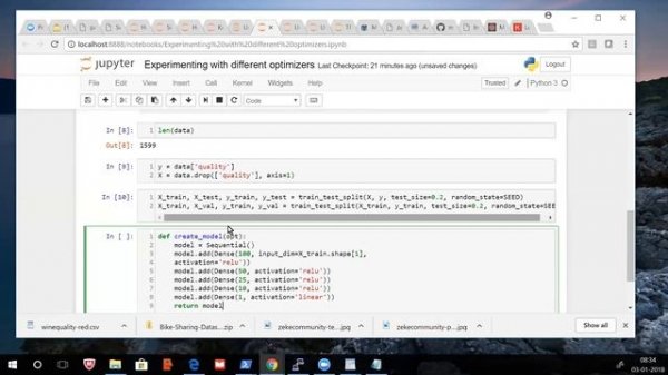 keras   regularization, optimizers & more