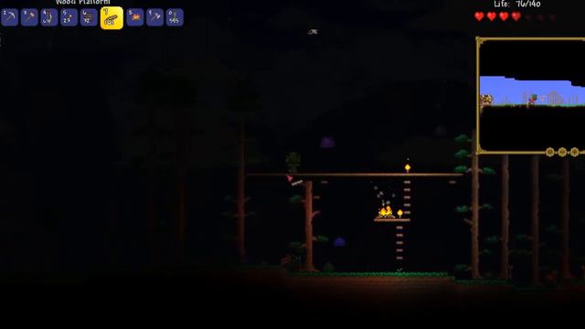 Terraria #3.пещера 2 и 3,тоннель к краю земли,и монстры кримзона смотреть онлайн